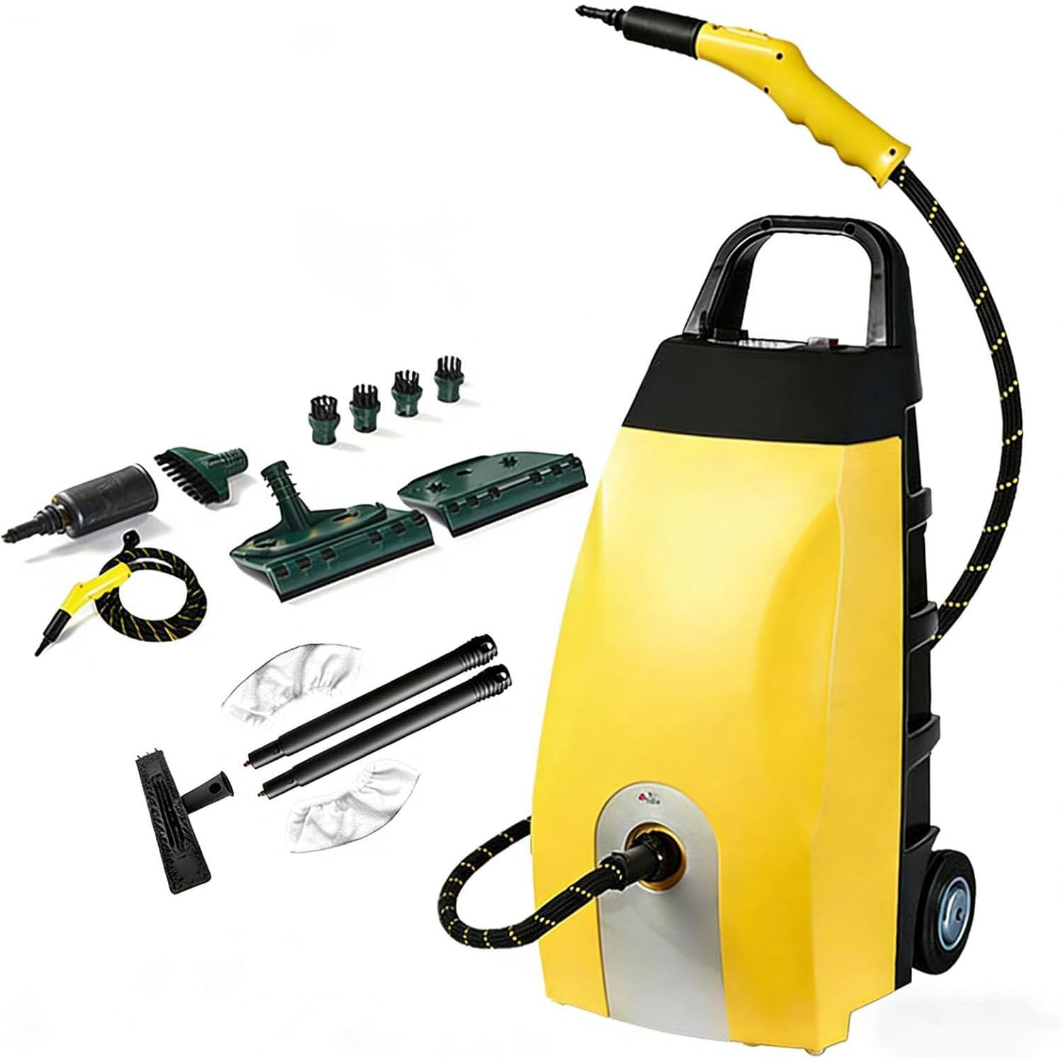 Steam Pressure Washer Vacuum Tile Cleaner 3000W Heavy Duty Steamer Large Capacity Tank Continuous Steam Output Perfect for