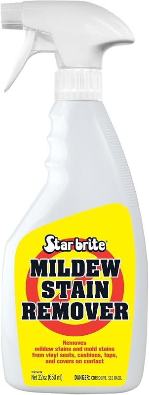 STAR BRITE Quitamanchas y moho de grado profesional + limpiador - Eliminación instantánea de manchas por contacto, ideal para tapicería marina y exterior