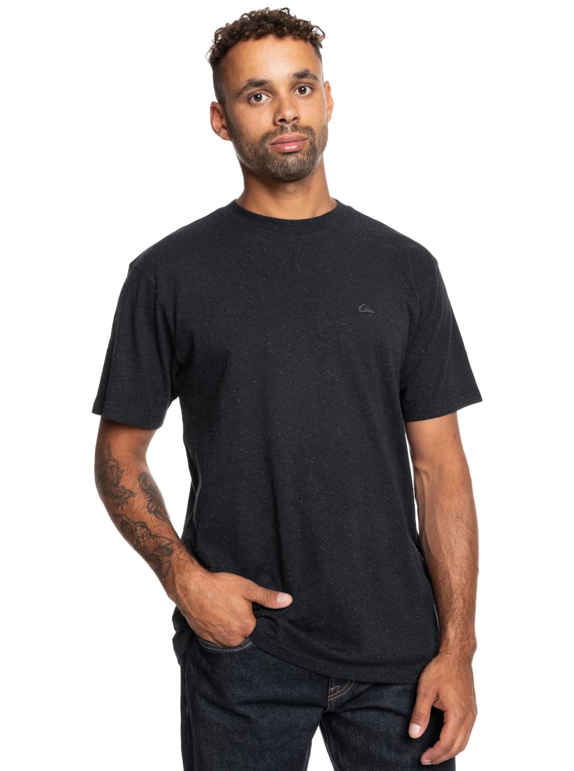 Quiksilver Short-Sleeved T-Shirt NEP Screen TEE SS Men Black S