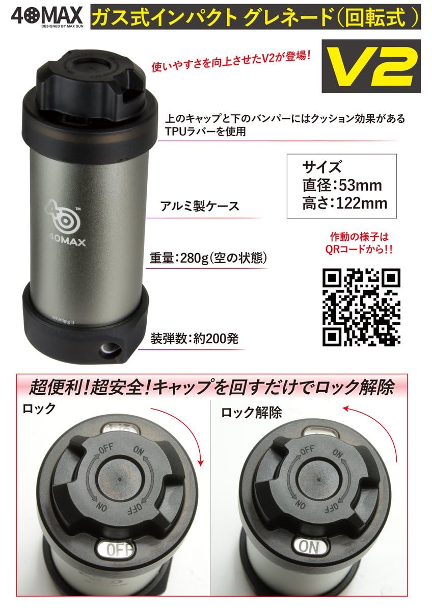 ガスグレネード2個 ミリタリーショップ レプマート / ACETECH ガスカート ACEHIVE X