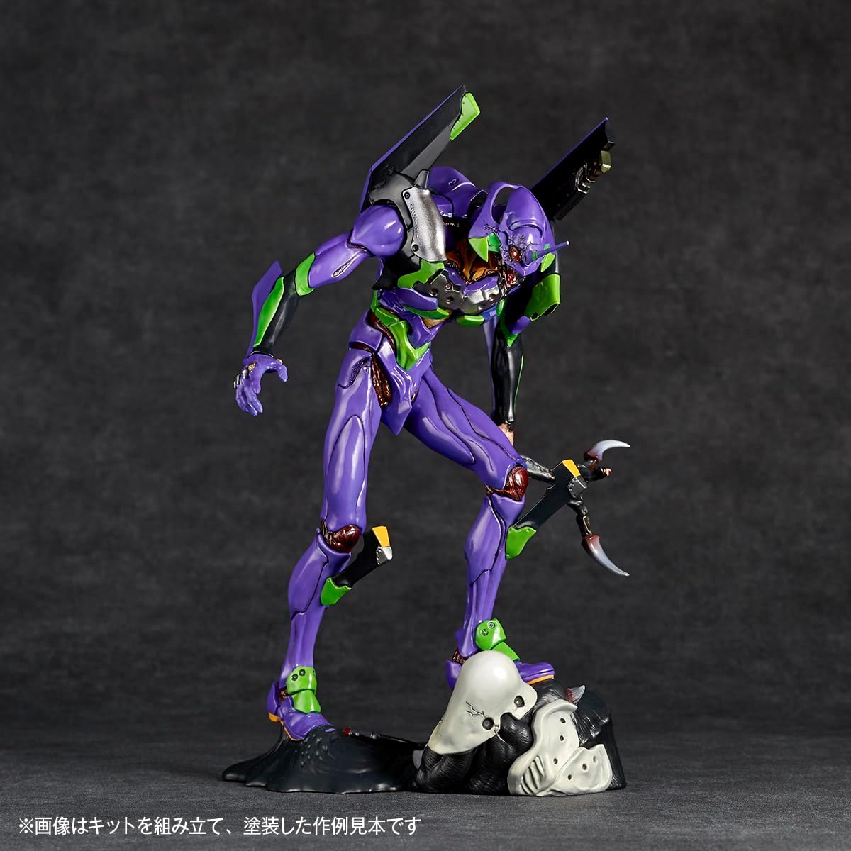 Kaiyodo Artplastic ARTPLA Sculpture Works Evangelion First Unit Runaway Total Height Approx. 9.1 inches (230 mm), Non-Scale, Unpainted, Plastic Model Kit
