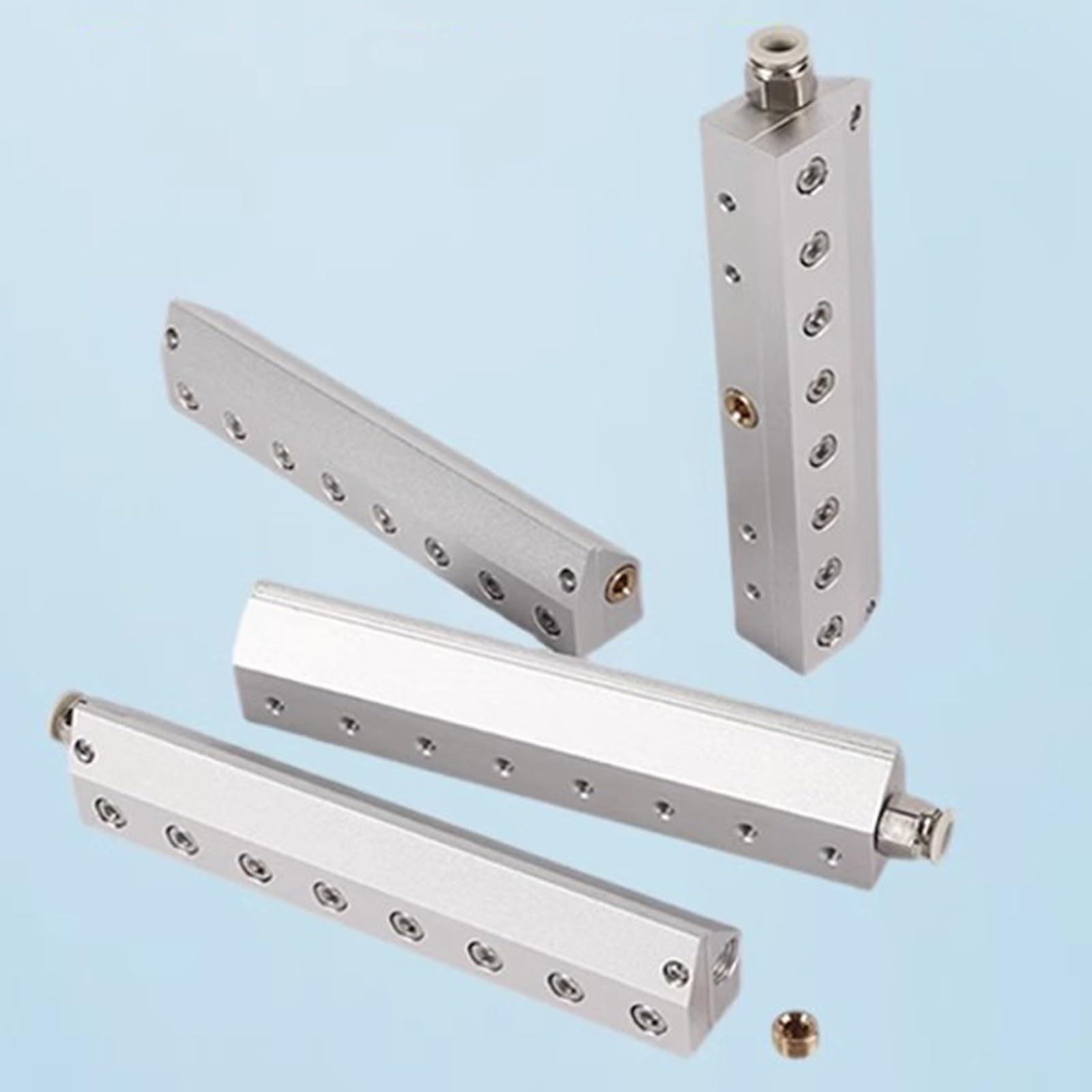 Soplador de Aire Industrial con Cuchilla de Aire de aleación de Aluminio y Boquilla de Gas, Rosca Interna de 1/4" for eliminación de Polvo Industrial, Compatible con compresor de Aire.(30cm)