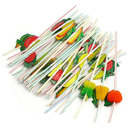 Set de 100 Pitillos Desechables Flexibles de Colores miniatura 3
