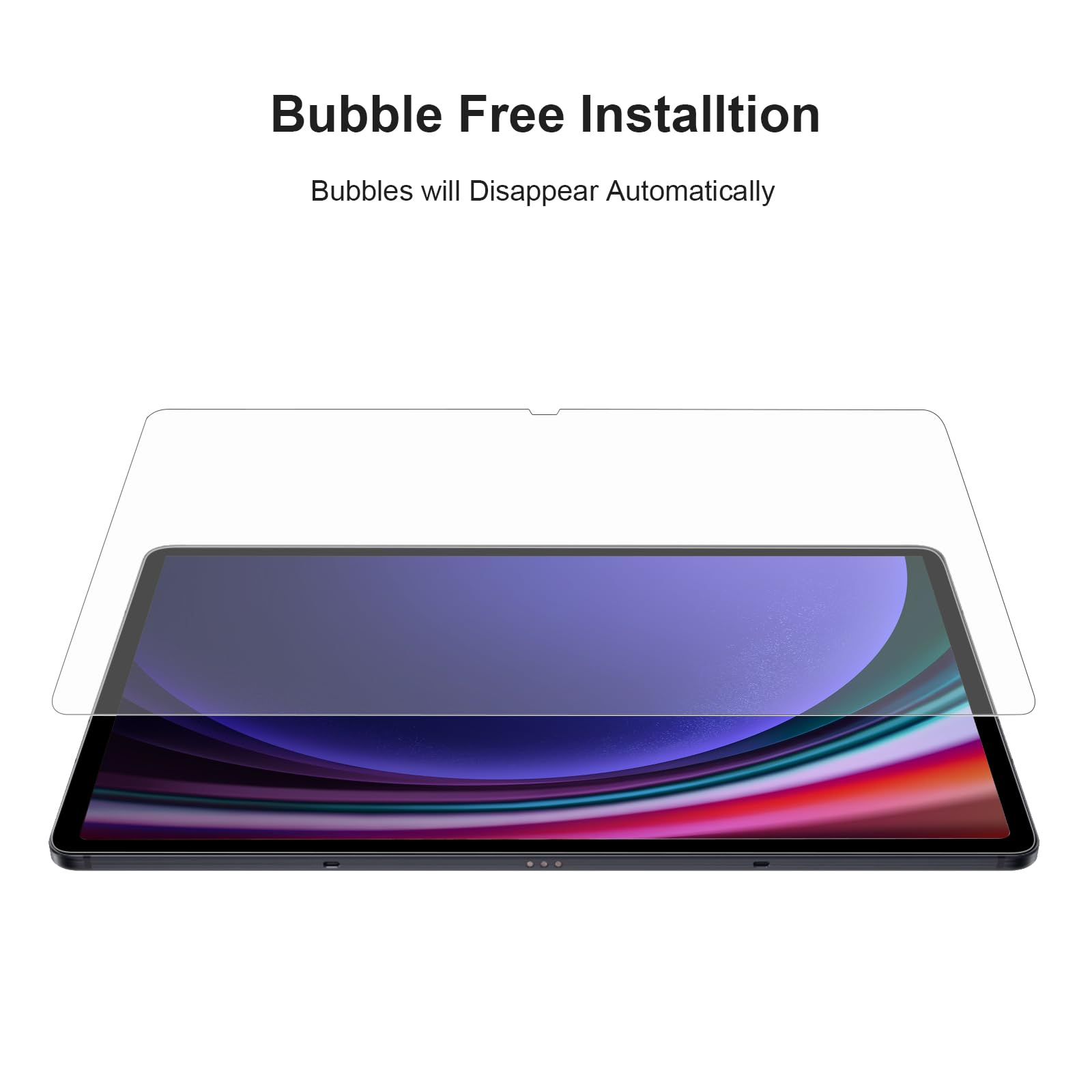 Gerutek Pellicola Protettiva per Samsung Galaxy Tab S11/S10 Lite/S10 FE/S9 FE/S9/S8/S7, Vetro Temperato 9H AntiGraffio