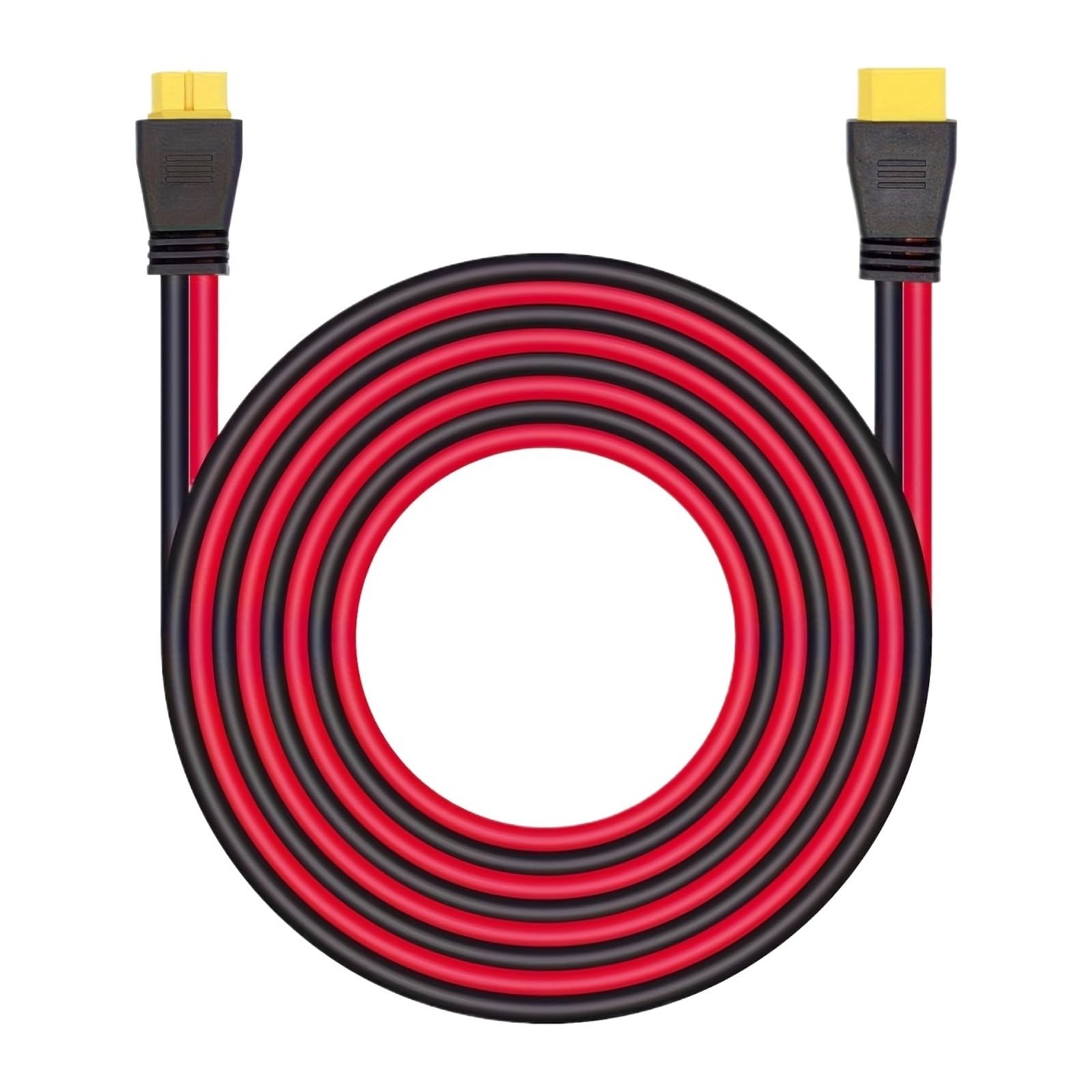 Wtyczka i gniazda z kablem XT60 przedłużacz z męską głowicą i kobiecą głowicą, 12 AWG, fotowoltaiczny kabel do generowania prądu RV (3 m)