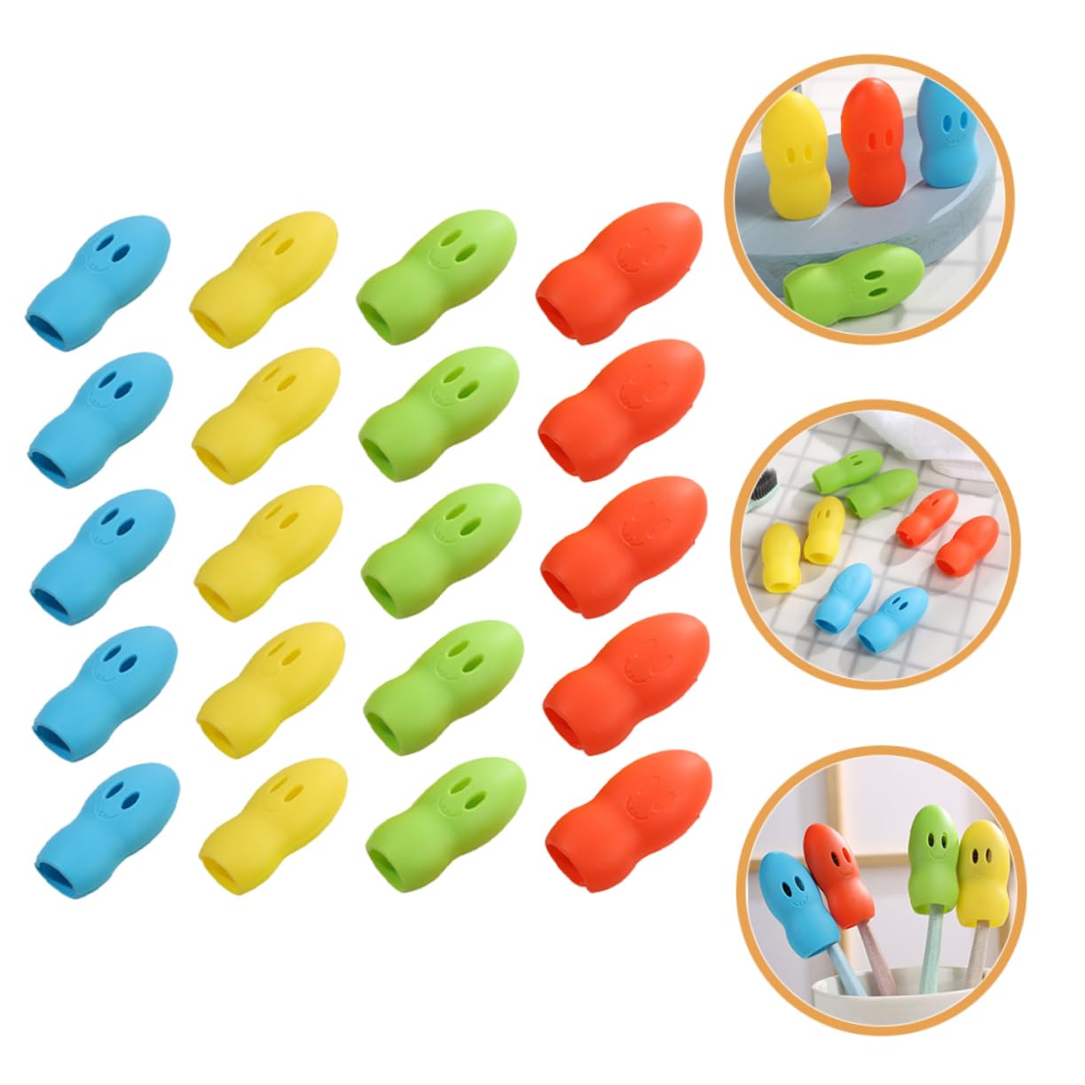 CALLARON 100piezas Fundas De Silicona para Cabezal De Cepillo De Dientes Portátiles para y Camping Diseño y Ventilado