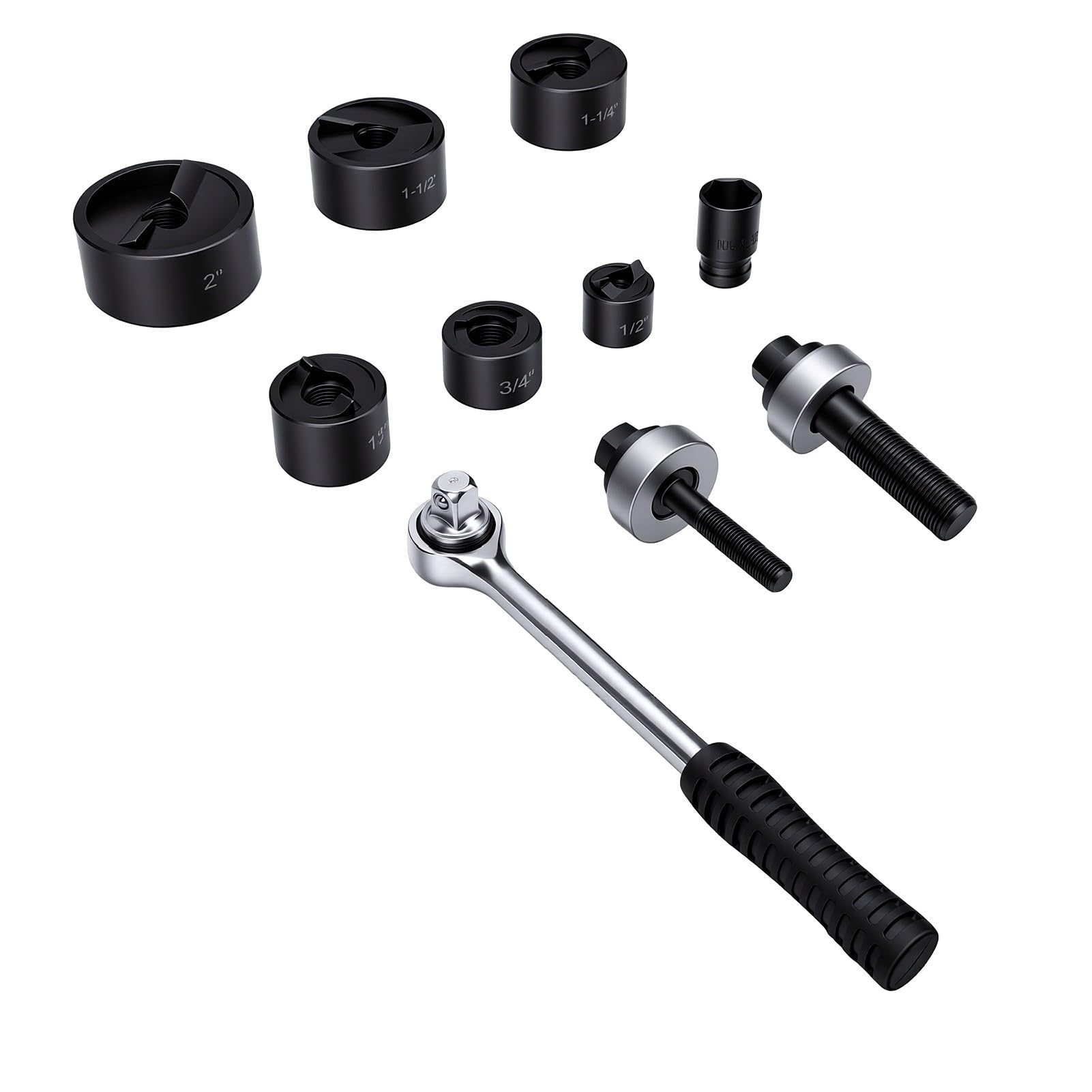 Kit de Sacabocados Manual, Acero CRV Duradero
