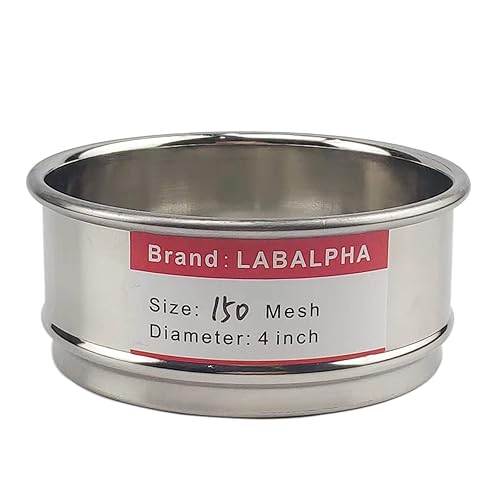Miniatura 18 de LABALPHA 20 tamices de laboratorio de malla, tamiz de prueba #20 malla, 4 '' de diámetro, paño de alambre de acero inoxidable 304 (0.035 in)
