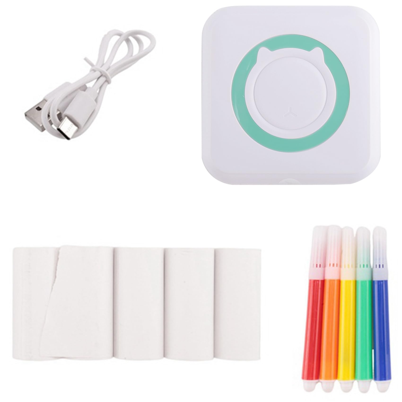Mini imprimante thermique portable Bluetooth et étiqueteuse de poche multifonction - 8