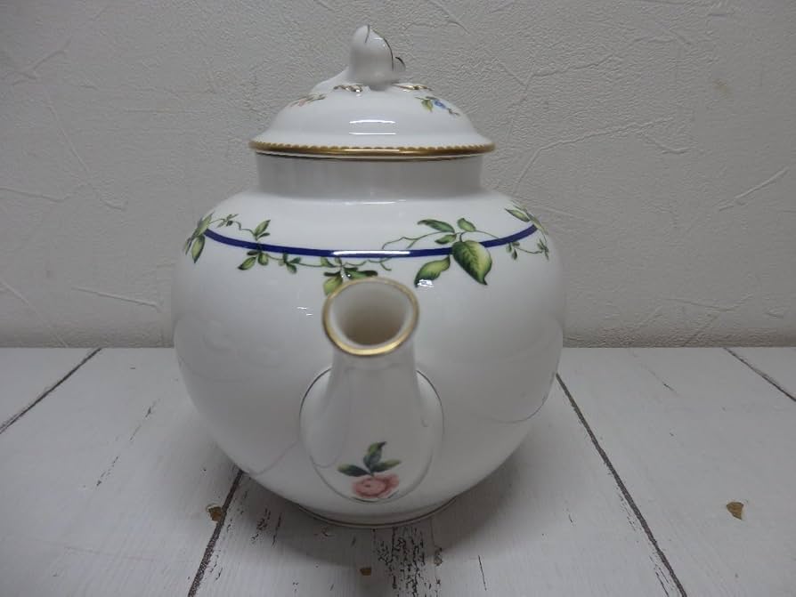 アンティーク ロイヤルウースター ポット　 Worcester ロイヤルウースター ティーポット コーヒーポット 緑グリーン 花