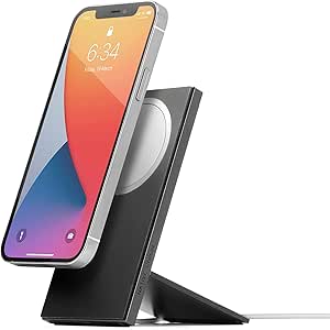 Native Union Rise Dock MagSafe Compatible - Premium Weighted Metal Stand for iPhone 14, 14 Plus, 14 Pro Max, iPhone 13 Pro Max – Compatible with MagSafe Charger