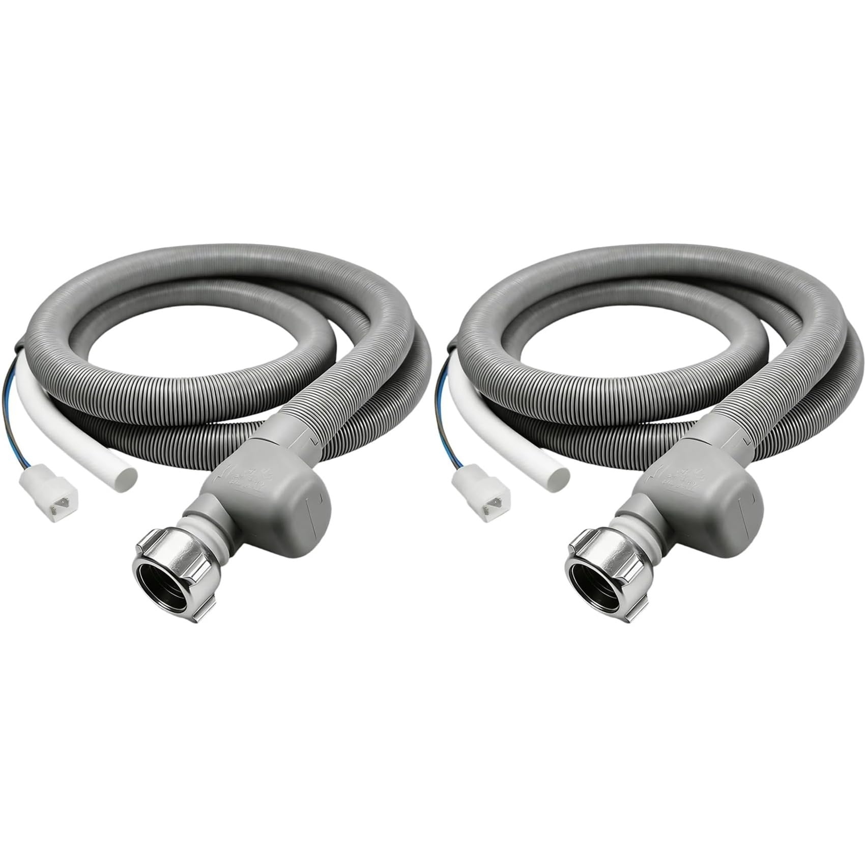 Hndhbfgrt 2X Aquastop Inlet Hose Dishwasher 1.85m Universal, Water Hose for Dishwasher & Washing Machine with Water Stop, 3/4 Inch
