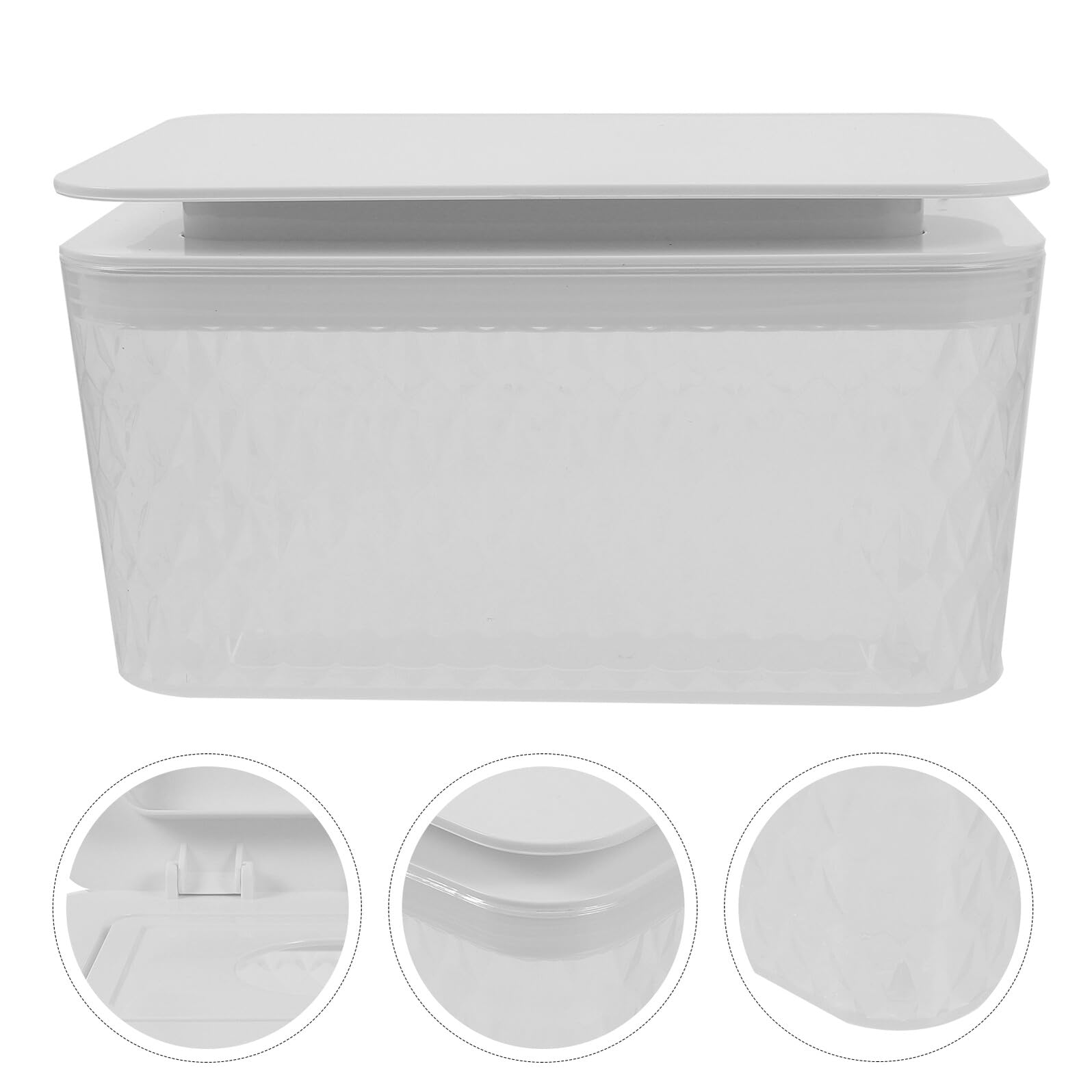 COLLBATH Tapa Contenedor de Plástico Ligero y Reutilizable para Toallitas Húmedas Caja Adecuado para Baño y Organización de Escritorio