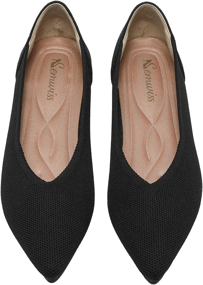 Women's Ballet Flats Comfortable Casual Dressy Shoes,Work Flats Office Shoes Pointed Toe Leopard Flats.