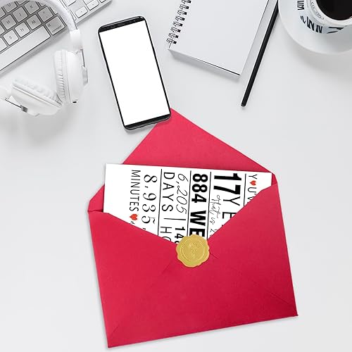 Miniatura 4 de Tarjeta de feliz cumpleaños 17 para hijo, hija, sobrina, sobrino, regalo perfecto de cumpleaños 17 para niñas y niños, magnífica tarjeta de