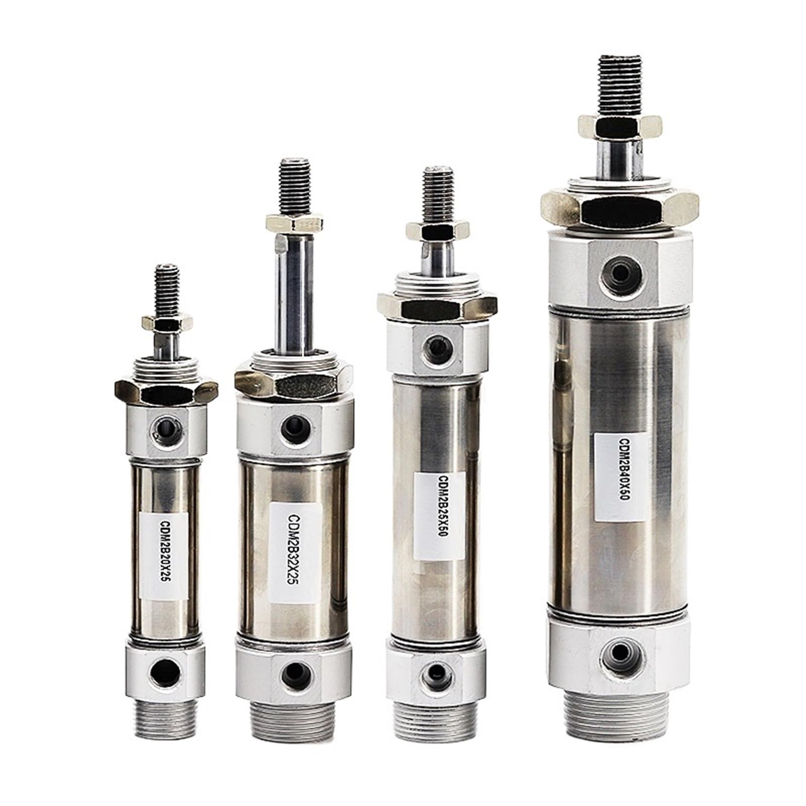 Vérin pneumatique CDM2B en acier inoxydable double effet précis