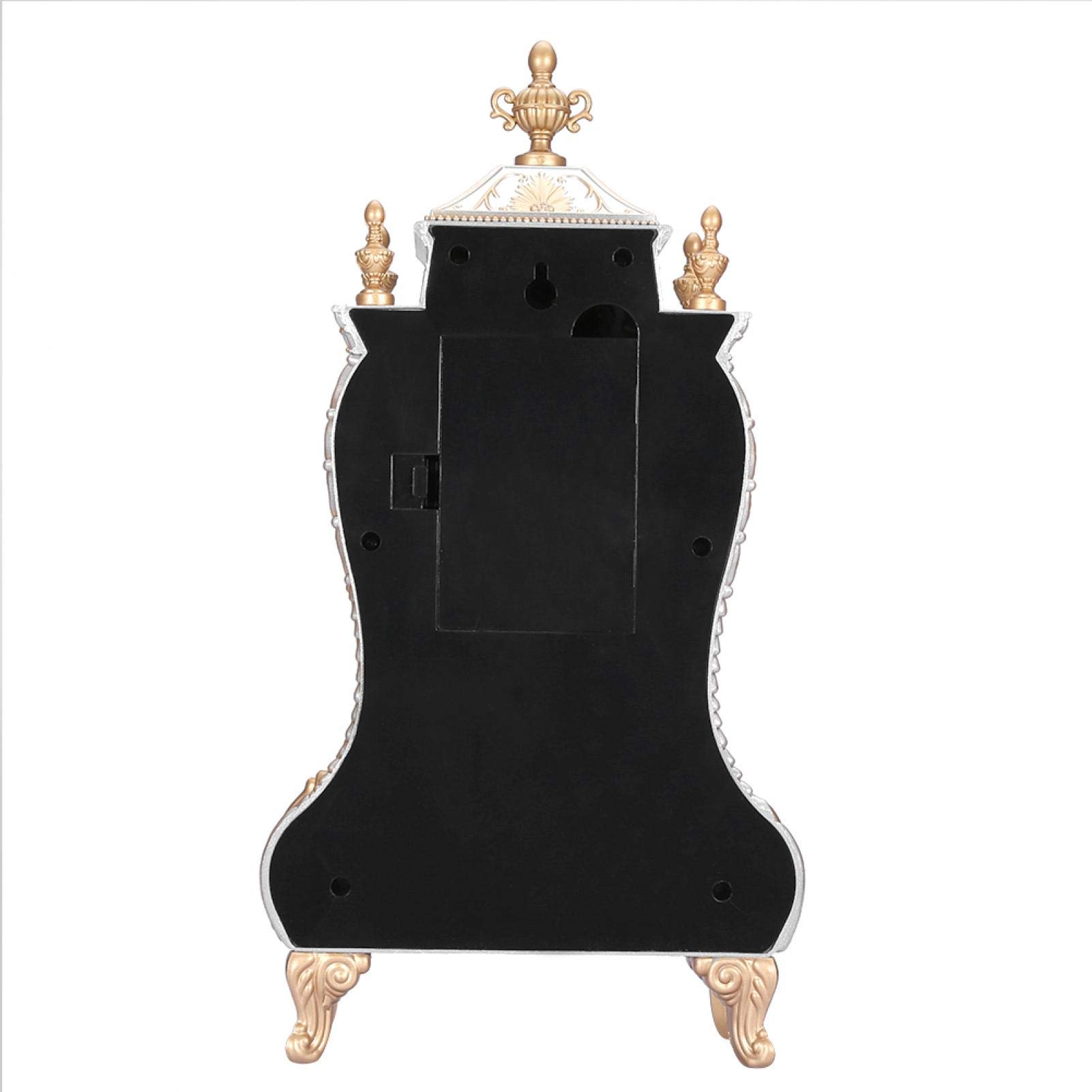 Standuhr, Vintage Schreibtischuhren Wandwecker Tischuhr Dekoratives Wohnzimmer für Zuhause, Hotel, Küche, Tischplatte(Weiß)