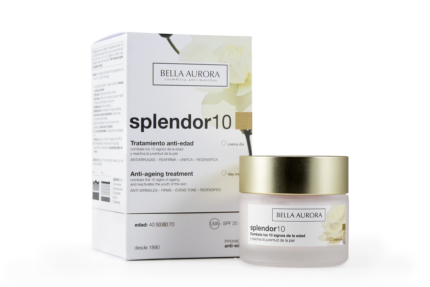 Bella Aurora Splendor 10 Moisturising Anti-Aging Face Cream for Women Day Treatment Anti-Wrinkle 50ml