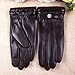 WARMEN Men's Texting Touchscreen Winter Warm Sheepskin Leather Daily Dress Driving Gloves Wool/Cashmere Blend Cuff (9.5, Brown(Cashmere&Woo Blend Lining))