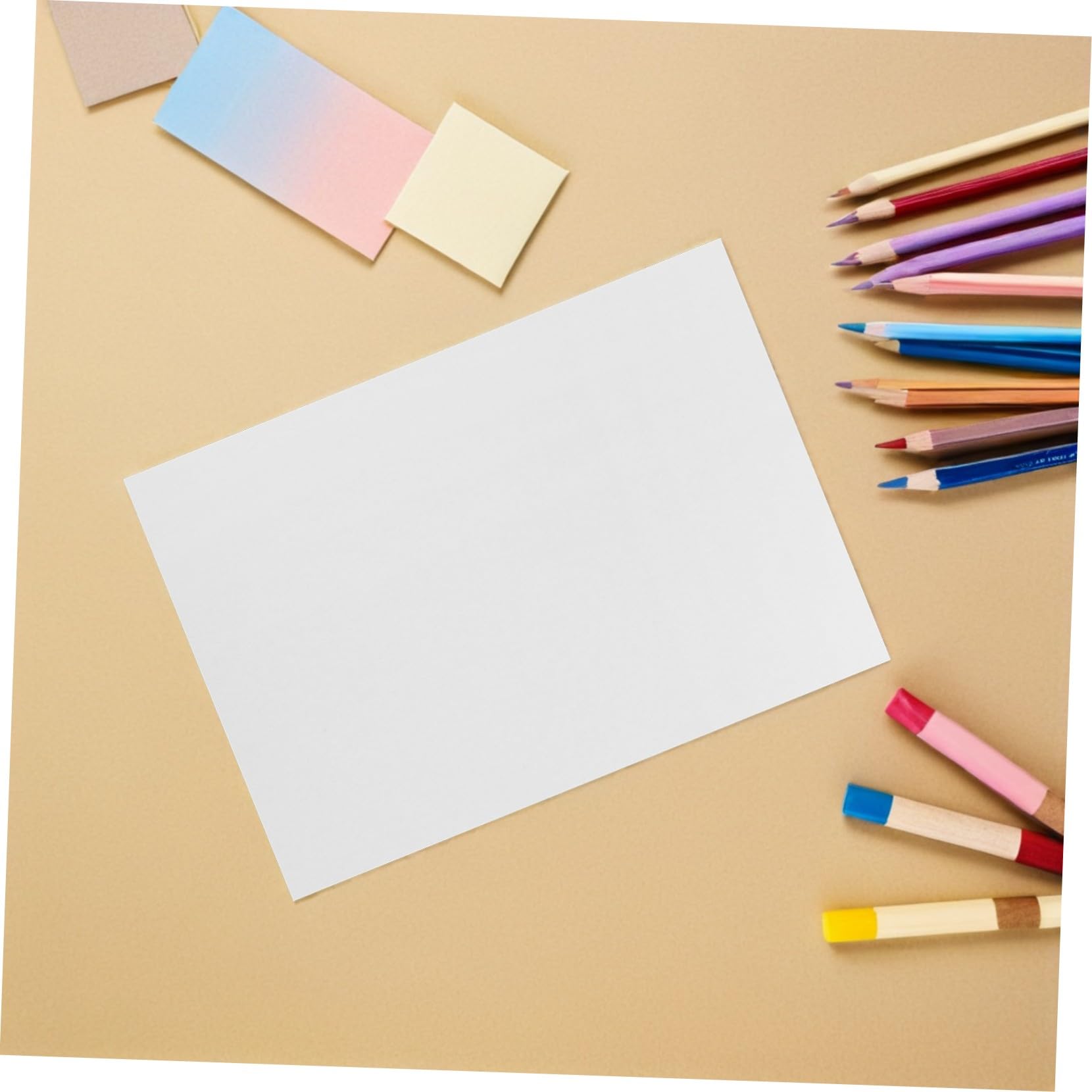 Mipcase 100 piezas Papel para Pintar Papel Artístico Acuarela para Dibujo Colorear y Manualidades para Niñas