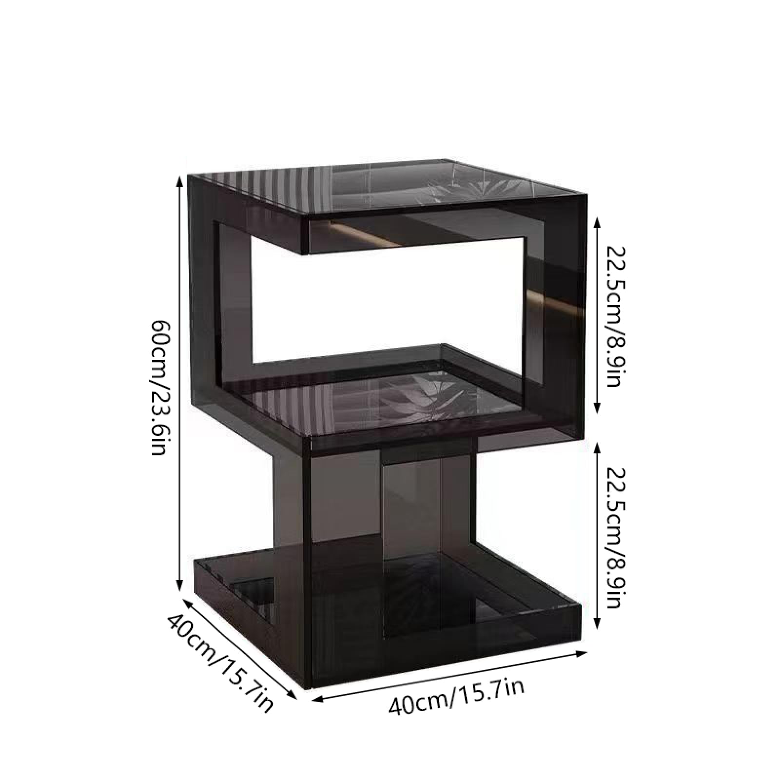 Amazon.com: JYXYXSCP Acrylic Side Table, Transparent Three-layer