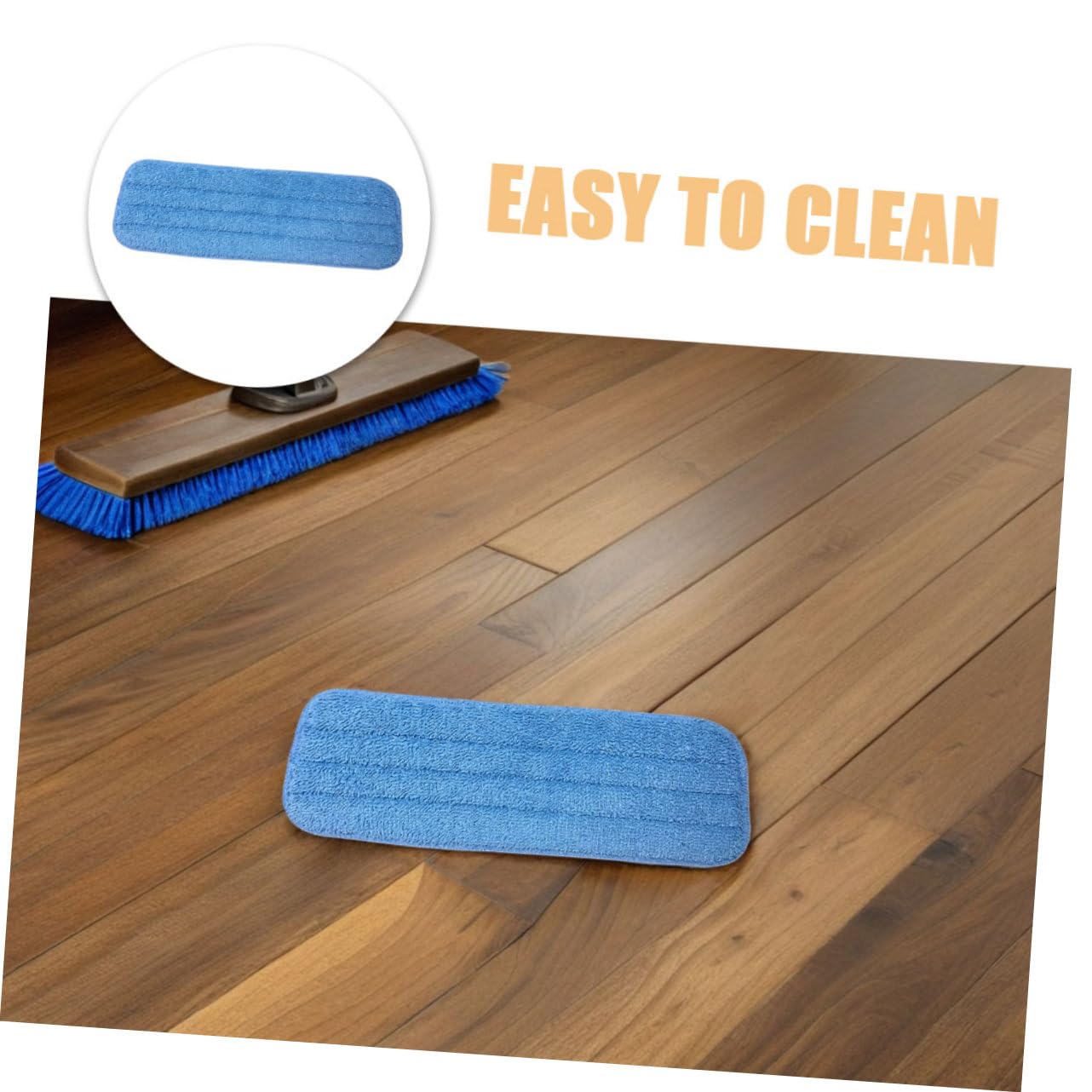 Mipcase 10 piezas Almohadillas de Microfibra Lavables para Mopa Reutilizable Recambios para Limpieza de Suelos Húmedos y Secos Compatibles con Baldosa y Laminado