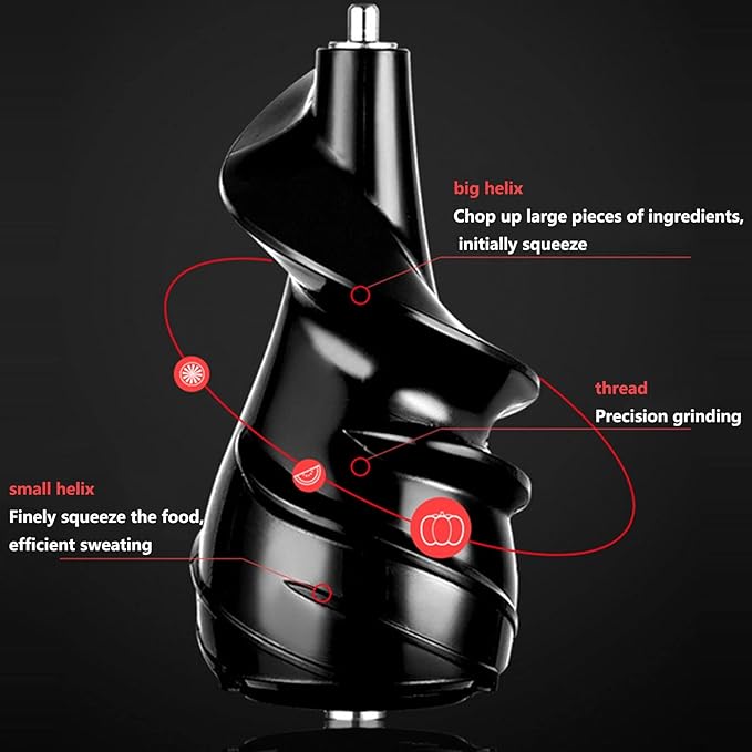 Extractor de Jugos Prensado en Frío Boca Ancha Motor Silencioso 150W 220V miniatura 4