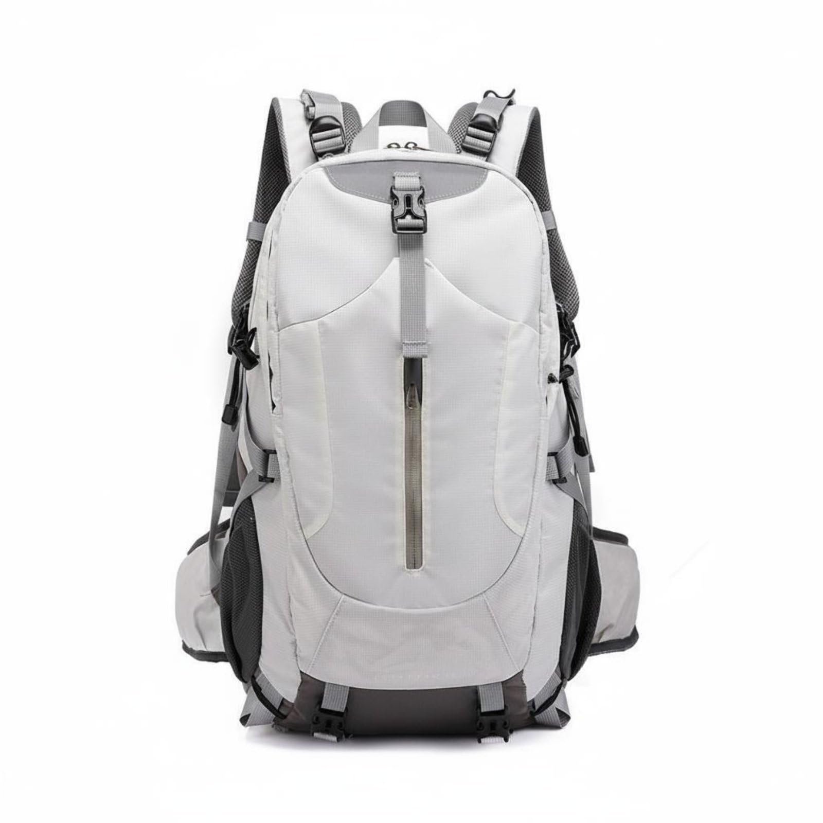 snappsy 36-55L Large-Capacity Backpack Padded Shoulder Straps Trekking Backpack Structured Camping Rucksack Long-Lasting, Ivory-picture-16