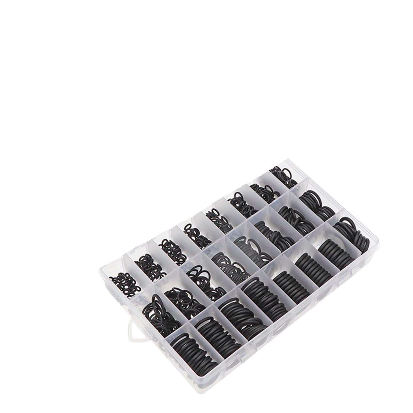 O-ring Gumowe uszczelki Zestaw pierścieni uszczelniających O-ringi z gumy nitrylowej NBR Uszczelnienie gumką O Zestaw gumowych pierścieni(740PCS)