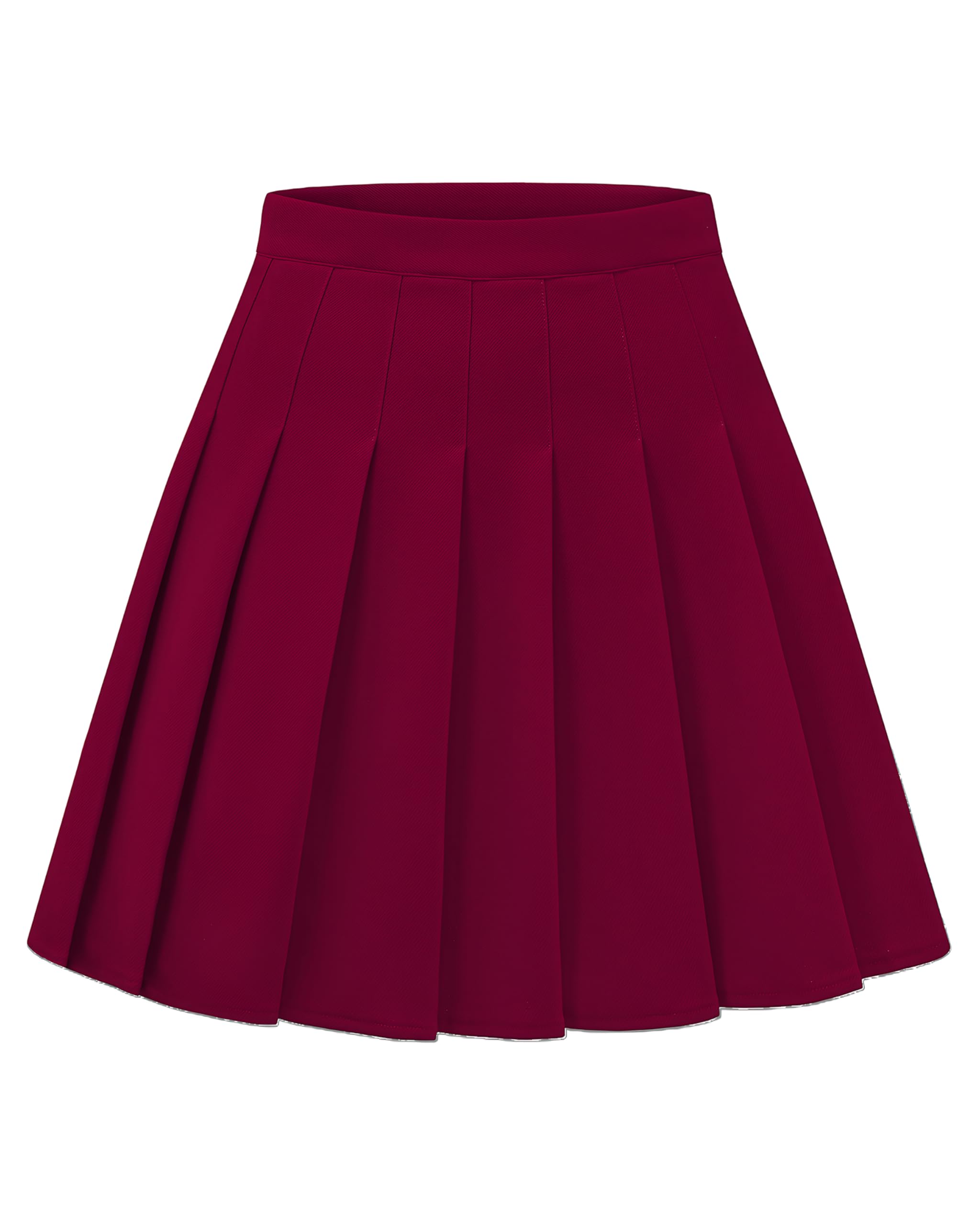 Shestellar Women's High-Waisted Pleated A-Line Mini Tennis Skater Skirt
