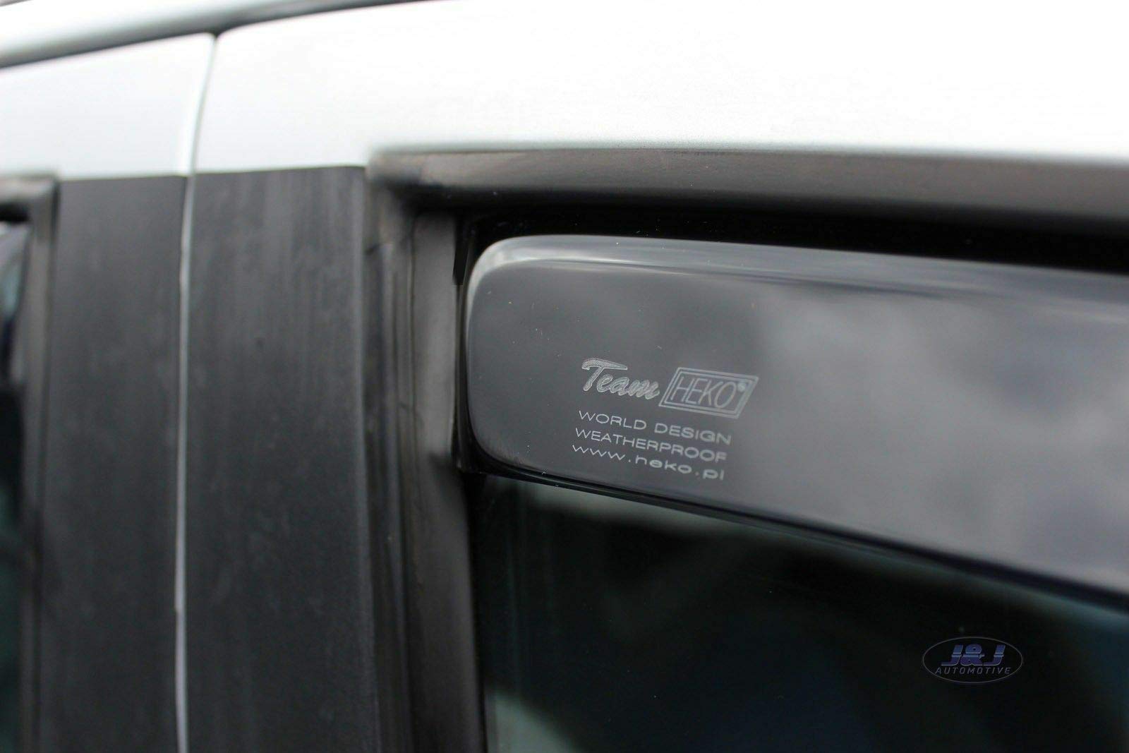J&J Automotive | Deflettori D'Aria Antiturbo Per Range Evoque 2011-2018, Set di 2 Pz, Nero, Antivento, Antipioggia, Fume' Oscurati
