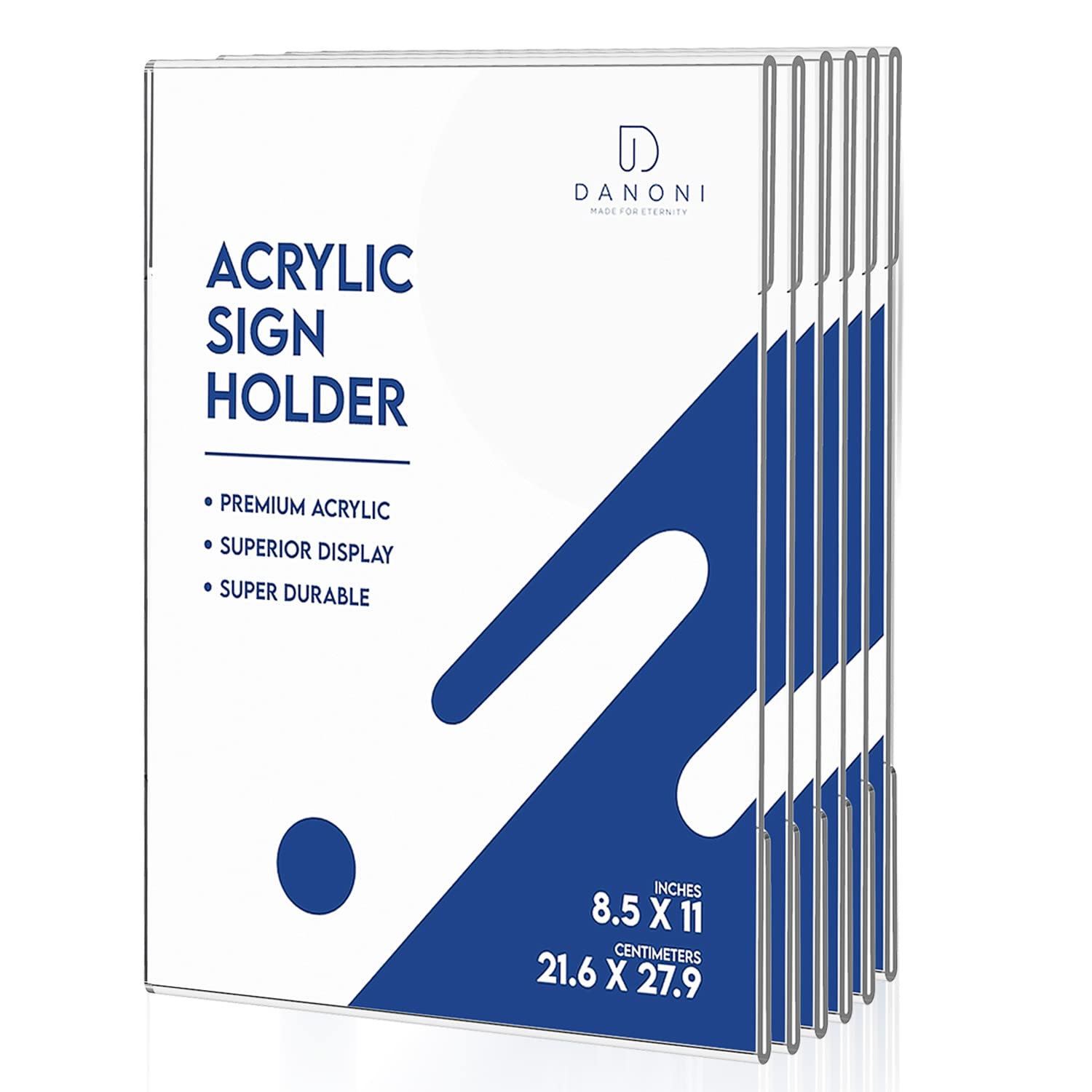 Buy Danoni Wall Sign Holder 6Pack 8.5x11'' Flyer Document Brochure