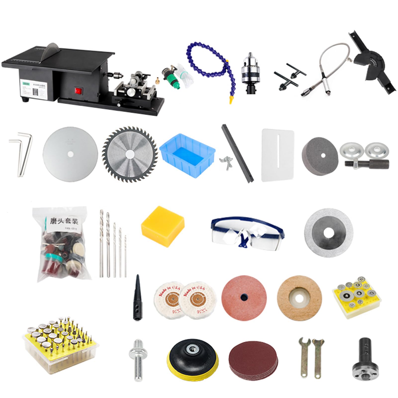 Mini molino de banco de 2500 W, sierra de banco, amoladora eléctrica, sierra de mesa, herramienta rotativa, sierra de escritorio eléctrica, amoladora de joyería, máquina pulidora, máquina de banco