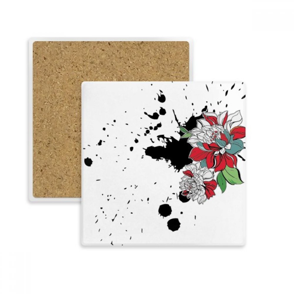 Dessous de verre pivoine en pierre le cadeau déco original pour amateurs de thé