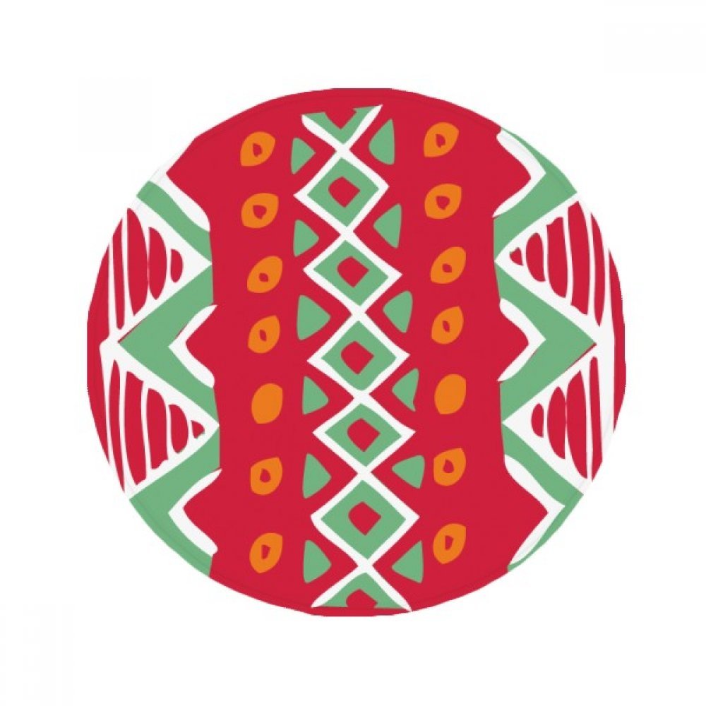 Tapis de sol original idée cadeau dessin totem rouge pour salon et chambre