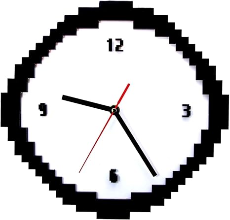 Amazon Co Jp 壁掛け時計ピクセルタイムレコーダー8ビットスタイルレトロピクセル壁掛け時計黒と白のジャギー古いピクセルピクセル化されたアナログ家の装飾ホームスクールキャラバンガレージの任意の部屋のオタクのためのギフト ホーム キッチン Amazon Co Jp 壁掛け時計ピクセルタイムレコーダー8ビットスタイルレトロピクセル壁掛け時計黒と白のジャギー古いピクセルピクセル化されたアナログ家の装飾ホームスクールキャラバンガレージの任意の部屋のオタクのためのギフト ホーム キッチン