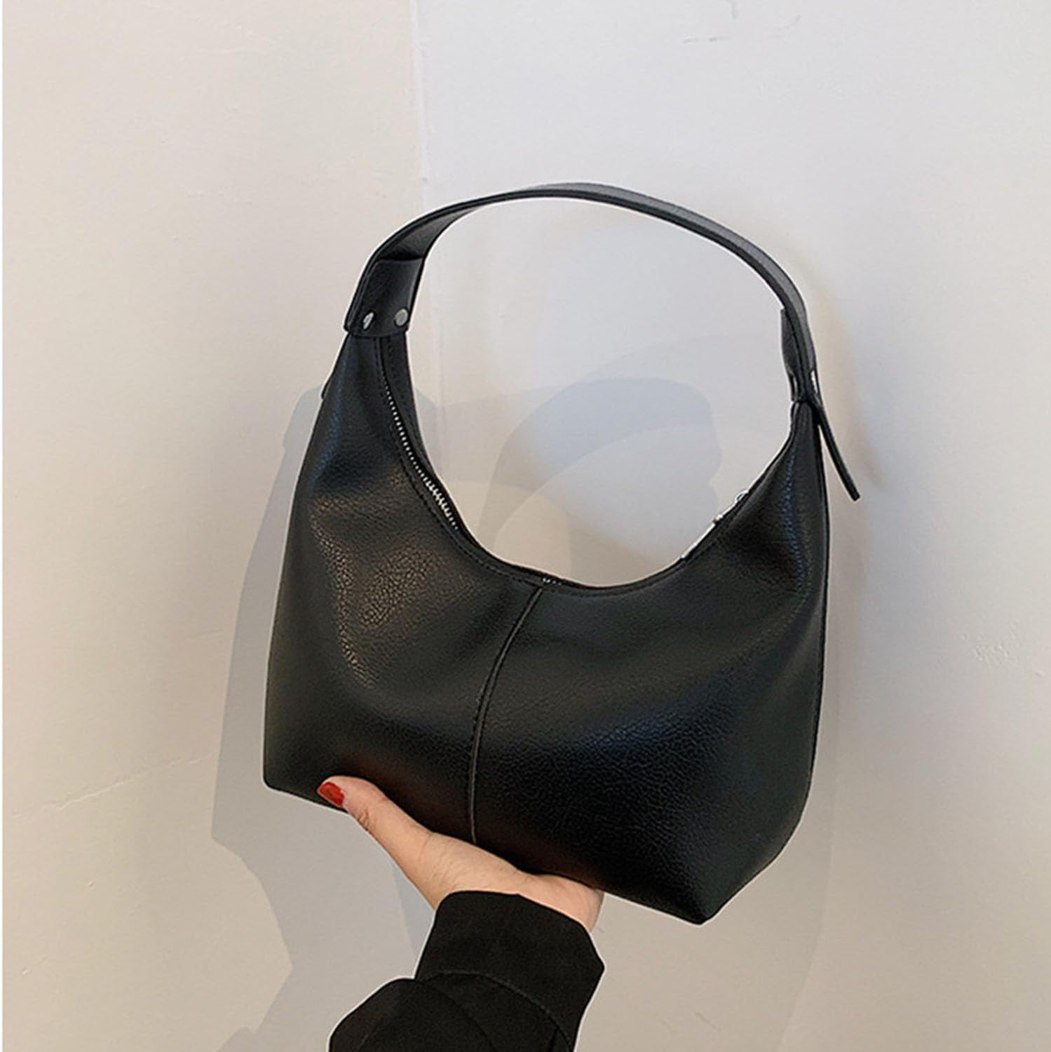 2026 Hobo Handbags, Vegan Leather Shoulder Bags for Women, Clutch Y2K Purse Handbags Tote Bag | Vegan Leather, Y2K Purse - Image 3