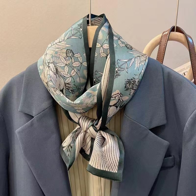 100% Mulberry Silk Scarf for Women - 59”*6.3” Long Headscarf Neck Scarf Hair Wraps - Shawls with Gift Packed - Image 6