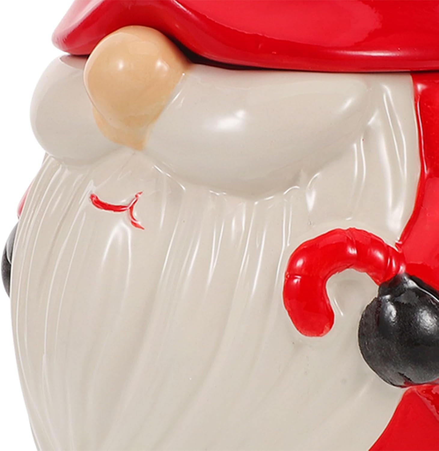 PRETYZOOM Christmas Cookie Jars: Decorative Ceramic Christmas Candy Jar With Lid - Small Holiday Treat Container For Cookies Biscuits And Sweets