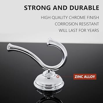 79735 Robe Hook, Solid Metal, Chrome