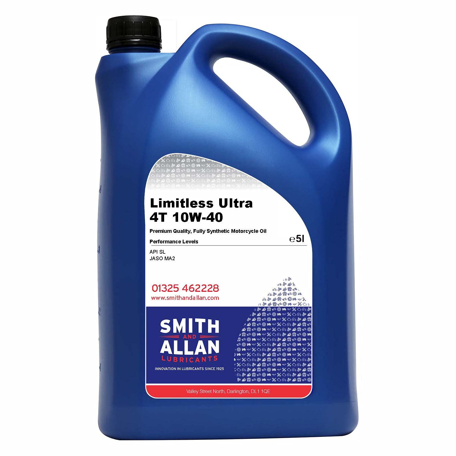 Fully Synthetic 10W-40 Motorcycle Engine Oil Ultra 4T 4-Stroke 5 Litre 5L