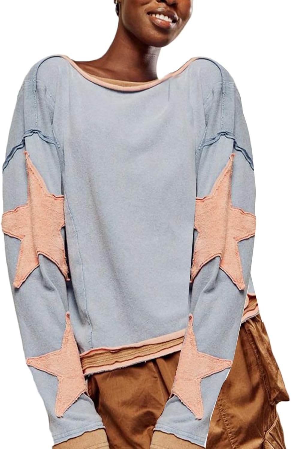 Star Graphic Oversized Sweatshirt for Women Y2k Nigeria Ubuy