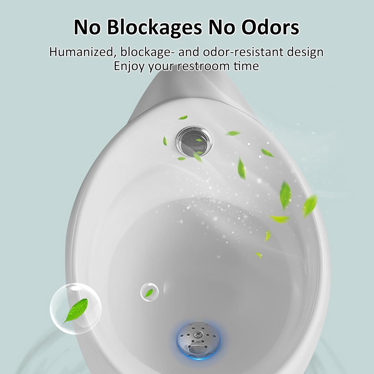 Commercial Washout Urinal Induction Adult Urinal Modern Wall-Mounted Ceramic Urinal Universal Washout High Efficiency Urinal for Small Bathrooms Restrooms