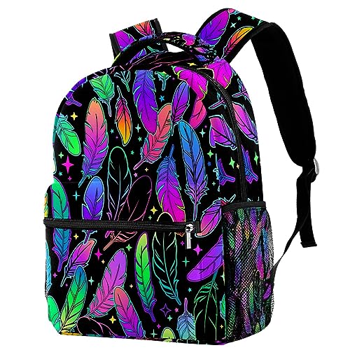 Sac à dos de voyage léger Campus plumes colorées pour éviter le mal de dos