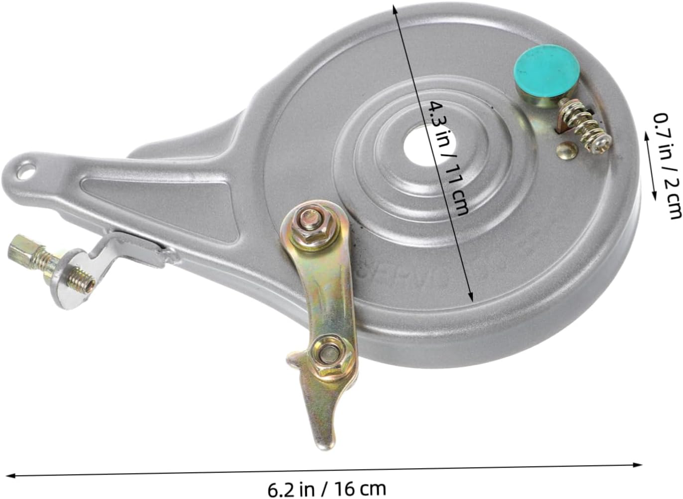 Unomor 1 Set Electric Motorcycle Brake Assembly Ebike Cycling Scooter Replacement Brakes for Mini Bike Moped Kit Electric Bicycle Brake Cable Rear Mini Bike Brake Drum Silver Metal