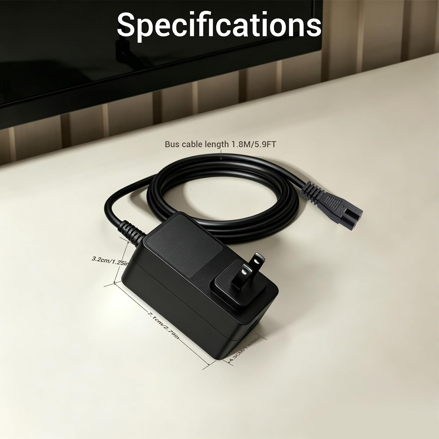 5.9Ft Charger Compatible with Wybot A1 OS2010 Cordless Robotic Pool Cleaner,25.2V Replacement Power Adapter image 3