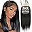 5x5 Transparent HD Lace Silky Straight Hair Invisible Lace 12A Brazilian Virgin Remy Human Hair Frontal Closure 100% Human Hair Extensions Pre Plucked Natural Black 14 Inch