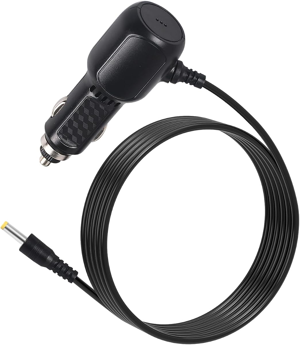 DC 12V Car Adapter for Portable DVD Player Car Cigarette Lighter Power Cord | Portable DVD Player Car Charger Compatible with Sylvania, DBPOWER, UEME, DRJ, HDJUNTUNKOR & Most 7-10" Automotive DVD Players