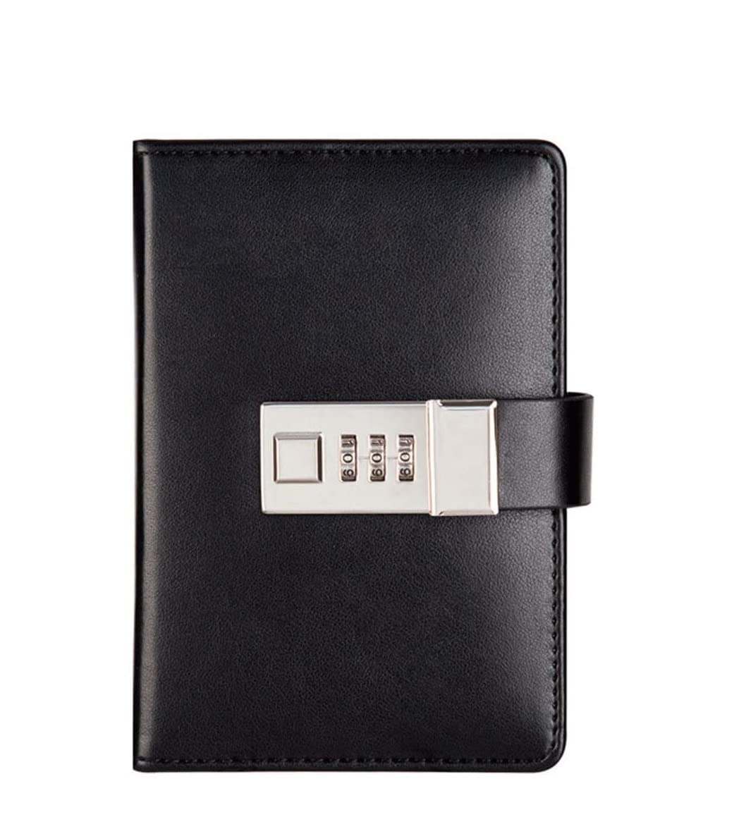 Notatnik, Blok Notatek Czasopisma Kreatywny Notatnik Książka Z Hasłami Blokadą Pamiętnik Zainstalowany Książki School Traveller Notebook Zeszyt do Biura i Szkoły(B)