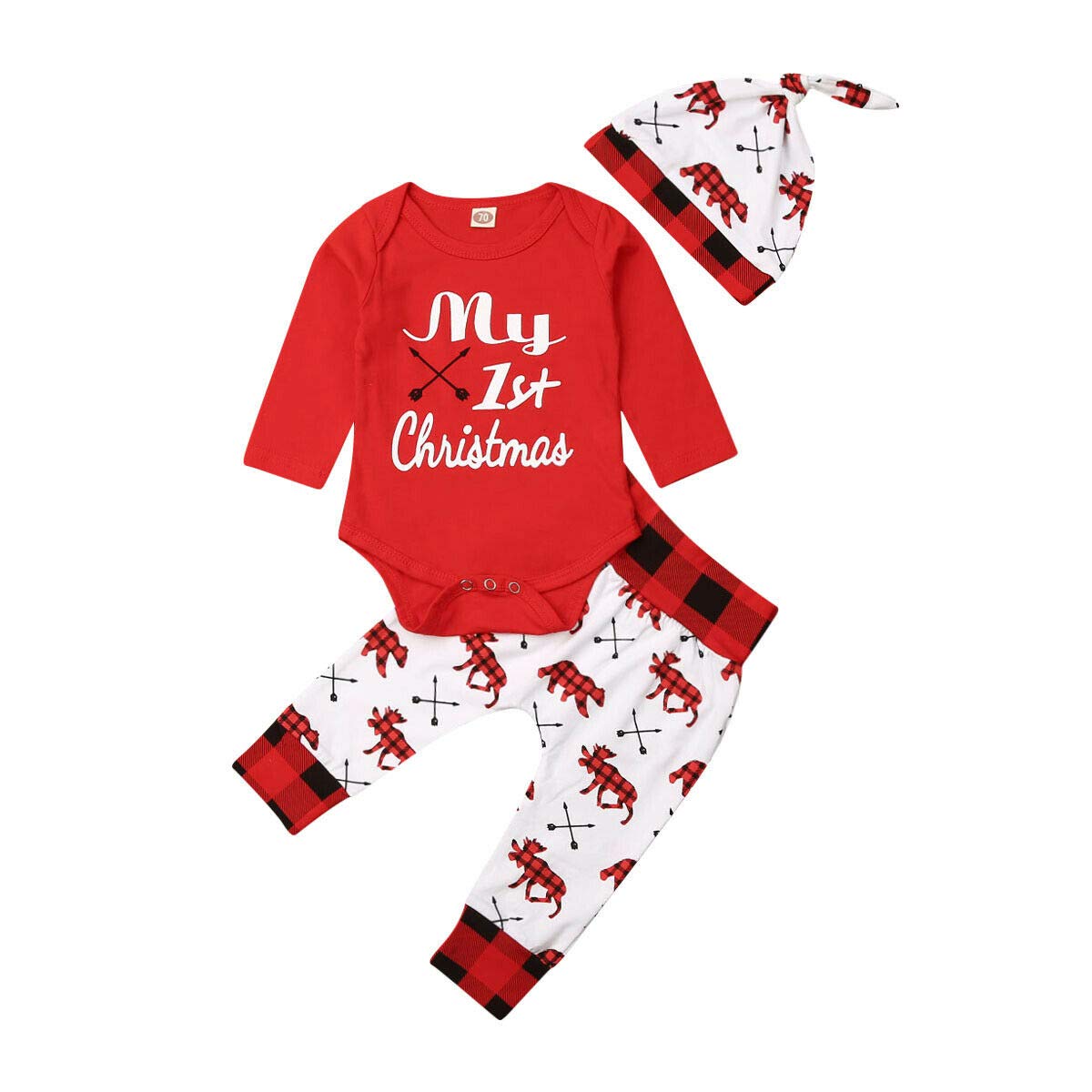 Christmas Outfit For Baby Boys Girls Newborn My First Christmas